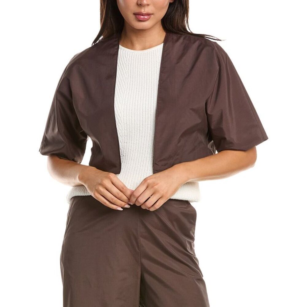 Natori Womens Techno Poplin Bolero, Brown